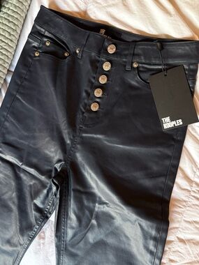 The Kooples Black/Navy Denim Skinny Jeans Size: 27